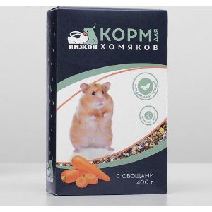 Корм «Пижон» для хомяков, с овощами, 400 г