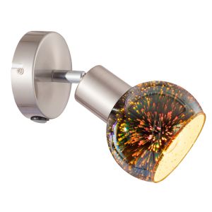 Бра ARTELAMP спот 1x40W E14 100x180x160 мат.серебро/мат.серебро ILLUSIONE A6125AP-1SS