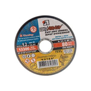 Диск отрезной по металлу 115 мм ЛУГА 1,2 х22 мм