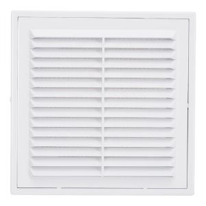 Решетка вентиляционная разъемная с сеткой 150 х150 мм Белый 1515Р