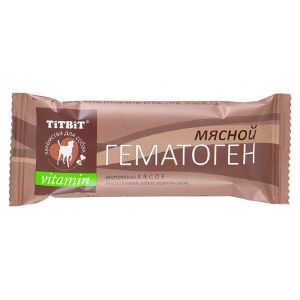 Гематоген Titbit мясной для собак, витаминный, 35 г