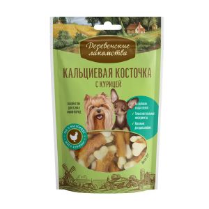 Деревенские лакомства для мини-пород Кальциевая косточка с курицей, 55гр