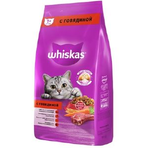 Сухой корм Whiskas Вкусные подушечки для кошек с говядиной, 13,8 кг