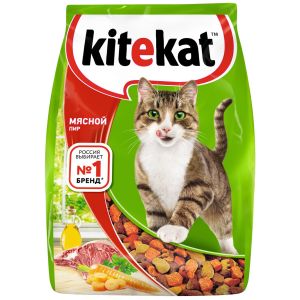 Сухой корм KiteKat для кошек Мясной пир, 800 г
