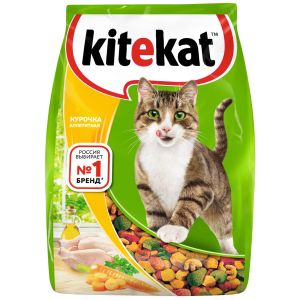 Сухой корм KiteKat для кошек Аппетитная курочка, 800 г