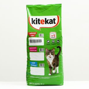 Сухой корм KiteKat для кошек Мясной пир, 15 кг