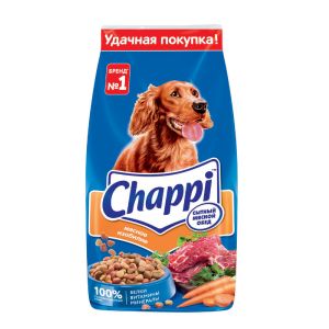 Сухой корм для собак Chappi Сытный мясной обед, мясное изобилие, 15 кг