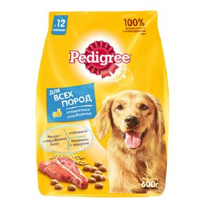 Сухой корм Pedigree для взрослых собак всех пород с говядиной, 2,2 кг