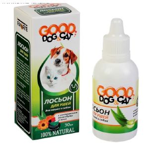 Лосьон для ушей GOOD DOG&CAT для кошек и собак, 30мл