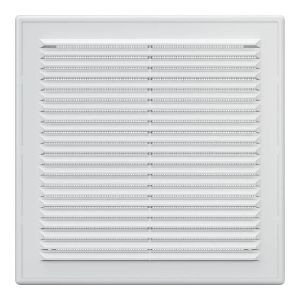 Решетка вентиляционная разъемная с сеткой 249 х249 мм Белый 2525Р