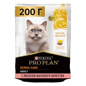 Сухой корм для кошек PRO PLAN Natur El Derma Лосось 200 г
