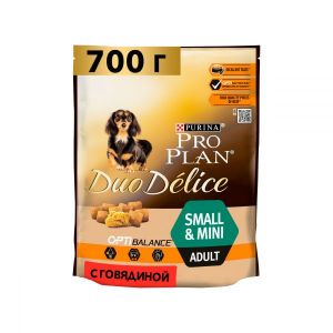 Сухой корм для собак мелких пород PRO PLAN Duo Delice Adult Small&Mini говядина 700 г