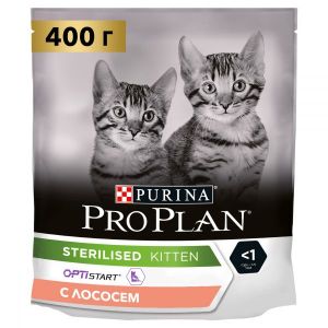 Сухой корм для стерилизованных котят PRO PLAN Sterilised Junior лосось 400 г