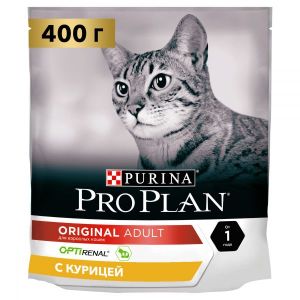 Сухой корм для кошек PRO PLAN Adult с комплексом OPTIRENAL курица 400 г