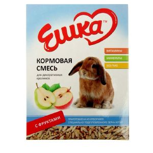 Кормовая смесь «Ешка» для декоративных кроликов, с фруктами, 450 г
