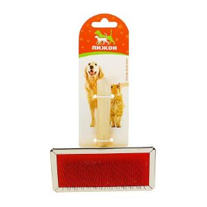 Пуходерка Wood большая без капель, деревянная ручка, 12 х 13 см, микс 1042040