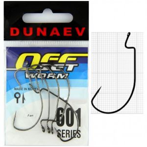 Крючок Dunaev Offset Worm 601 # 1 (5 шт)