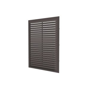 Решетка вентиляционная с сеткой 234 х234 мм Коричневый 2323С