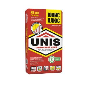 Клей для плитки Юнис Плюс 25 кг