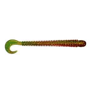 Приманка ZUB-WORM ZANDER 108 мм 310 желтый с блестками, 5 шт