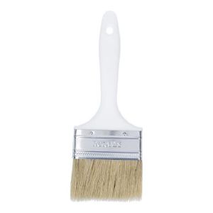 Кисть плоская Korvus Хобби 100 мм, натуральная щетина, пластиковая рукоятка