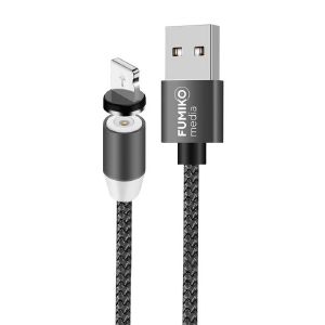 Кабель FUMIKO MC1 Lightning 2.4A магнитный серый 1 м