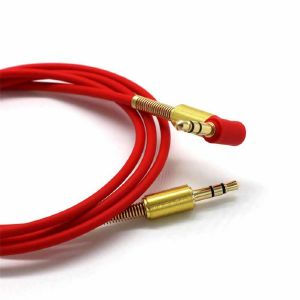 Аудиокабель AUX FUMIKO AC1 Jack 3.5 мм красный 1 м