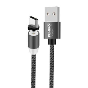 Кабель FUMIKO MC1 Type-C 2.4A магнитный серый 1 м