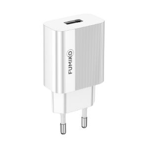 Зарядное устройство FUMIKO CH01 1USB 2.4А белое