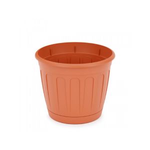 Горшок цветочный Альтернатива Дионис с поддоном 1,6 л Коричневый М8244