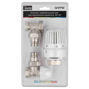 Комплект терморегулирующий угловой, ВР-НР, в блистерной упаковке, 1/2"