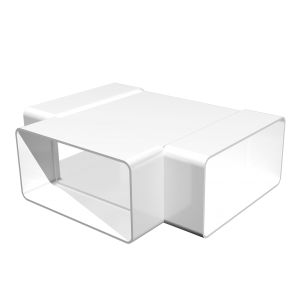 Тройник Т-образный 60х120 мм Белый 612ТПП