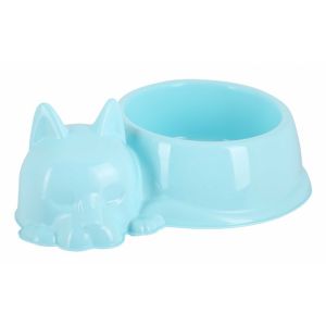 Миска «Мур-мяу» для кошек 0,5 л, голубая М7854
