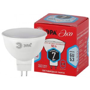 Лампа светодиодная Эра Эко GU5.3 7 Вт 4000К Софит