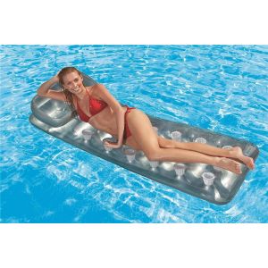 Матрас-Бар надувной Intex 188х71 см Серый 58894