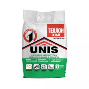 Штукатурка гипсовая Юнис Теплон Белый 5 кг