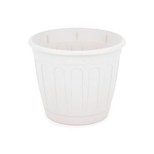 Горшок цветочный Альтернатива Дионис с поддоном 3,6 л Белый М8247