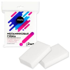 Губки меламиновые 2 шт Антелла 10*6*2,5 см 25464