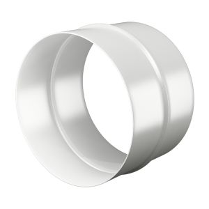 Соединитель круглых воздуховодов сталь d-100 мм Белый 10ПМ