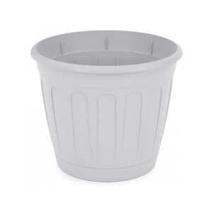 Горшок цветочный Альтернатива Дионис с поддоном 3,6 л Серый М8525