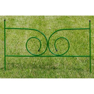 Заборчик металлический садовый №11 Модерн-мини 0,59х0,48 м (5 секций)