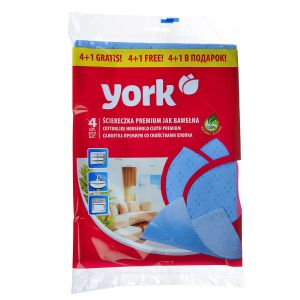 Салфетка Премиум сверхвлаговпитывающая упак. 4+1 шт. YORK 2031