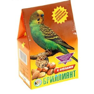 Корм «Бриллиант» для попугаев, с орехами, 400 г