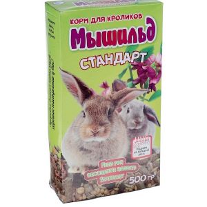 Корм зерновой «Мышильд стандарт» для декоративных кроликов, 500 г, коробка