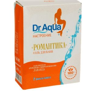 Соль морская Dr. Aqua ароматная Лаванда «Романтика», 500 гр