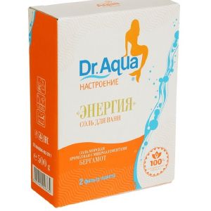 Соль морская Dr. Aqua ароматная Бергамот «Энергия», 500 гр