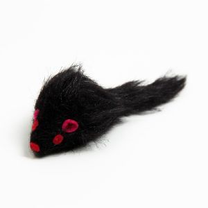 Игрушка для кошек «Мышь малая», 5 см, чёрная Пижон