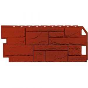 Фасад.панель FineBer Природн.Камень Красно-Коричневый 1085х447 мм (0,4 м2) (Р)