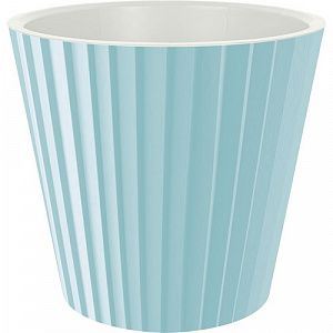 Горшок для цветов InGreen Sand  D160 мм, 2 л c дренажной вставкой небесный IG640010020