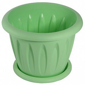 Горшок для растений «Фелиция» колор 0,9 л d140 с поддонником С102К